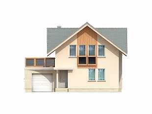 Projekt domu Szafir - elewacje