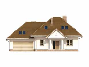 Projekt domu Szafran 3 - elewacje