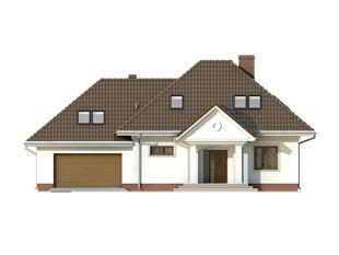 Projekt domu Szafran 5 - elewacje