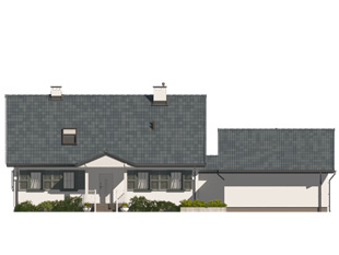 Projekt domu Szpak 2 - elewacje