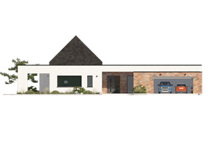 Projekt domu Temida - elewacje