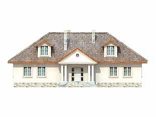 Projekt domu Tercja 3 - elewacje