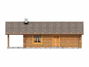 Projekt domu Traper bal - elewacje