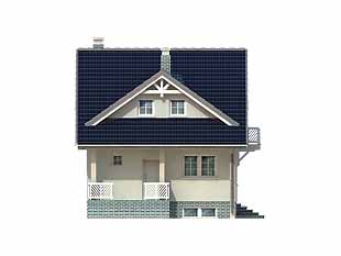 Projekt domu Uwertura 2 - elewacje