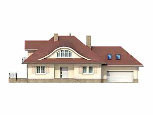 Projekt domu Walc 3 - elewacje