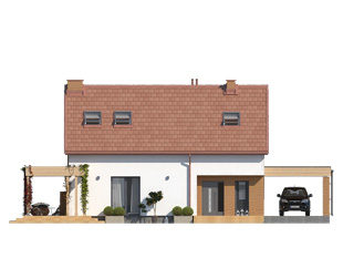 Projekt domu Weranda 2 - elewacje