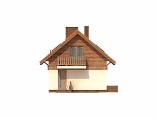 Projekt domu Wrzos - elewacje