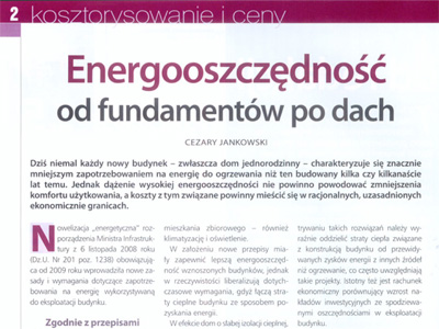 Energooszczędność od fundamentów po dach
