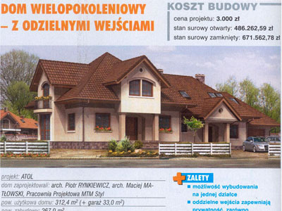 Dom wielopokoleniowy - z oddzielnymi wejściami